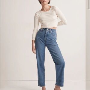 The Tall Perfect Vintage Straight Jean in Earlwood Wash 32 Tall
